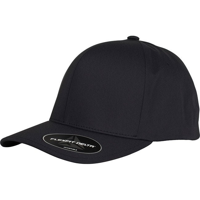 180A FLEXFIT® DELTA® ADJUSTABLE CAP | BLACK