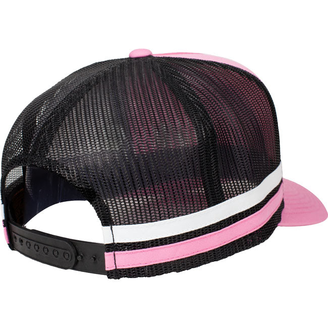 6507 Striped Trucker Cap