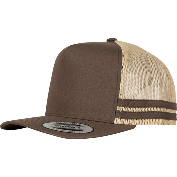 6507 Striped Trucker Cap