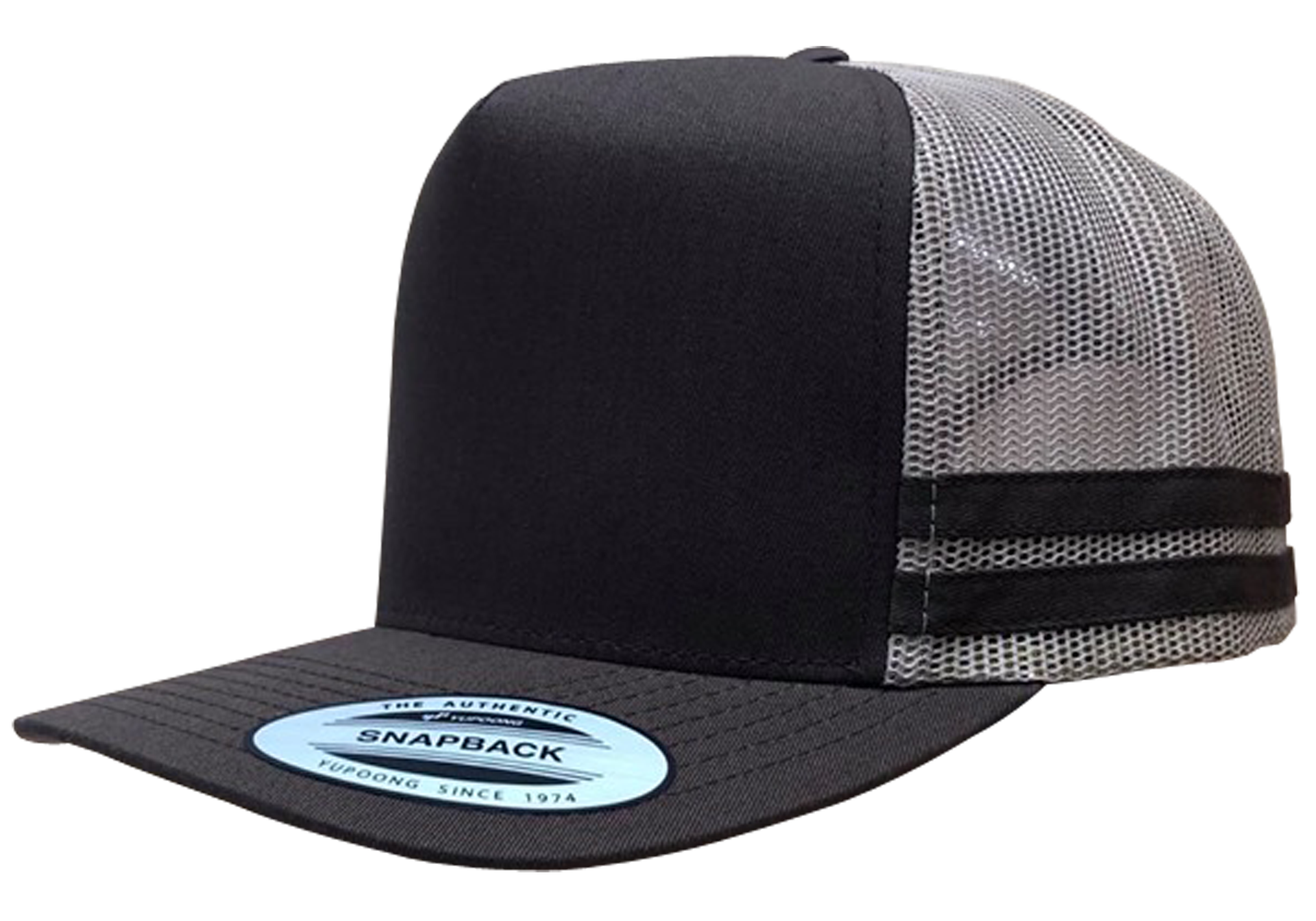 6507 Striped Trucker Cap