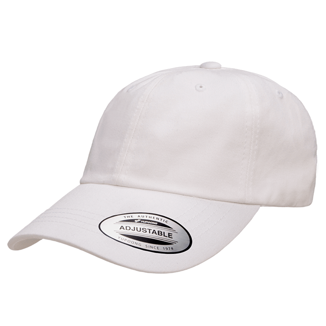 6245CM Low Profile Cotton Twill Dad Hat | WHITE