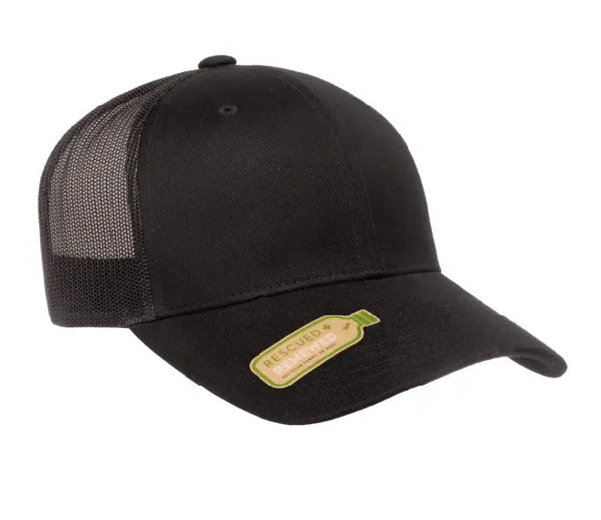6606R  RECYCLED MESH RETRO TRUCKER CAP
