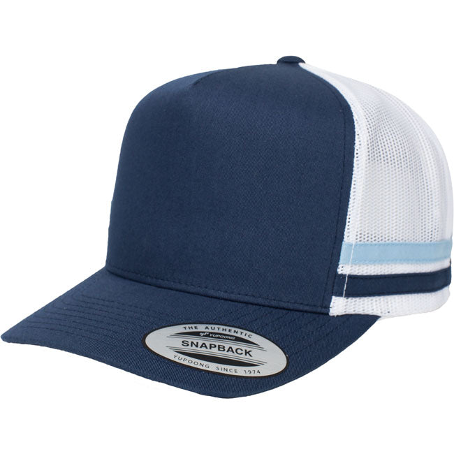 6507 Striped Trucker Cap