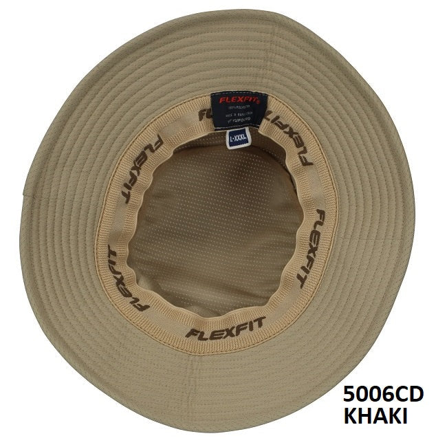 5006CD Flexfit Cool and Dry Bucket Hat | KHAKI