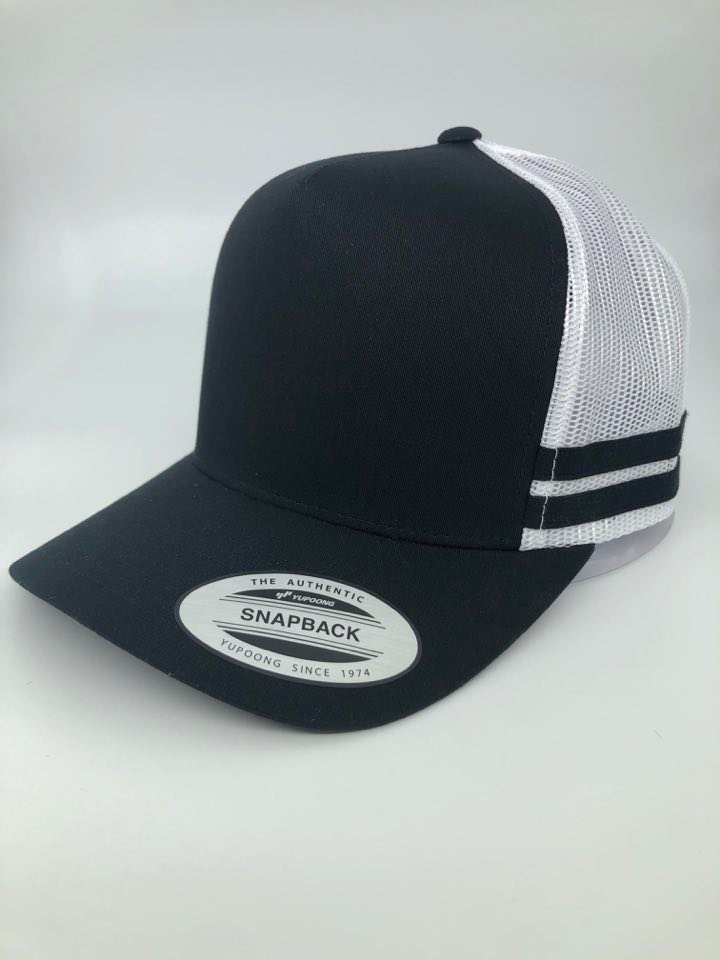 6507 Striped Trucker Cap