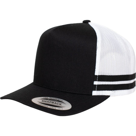 6507 Striped Trucker Cap