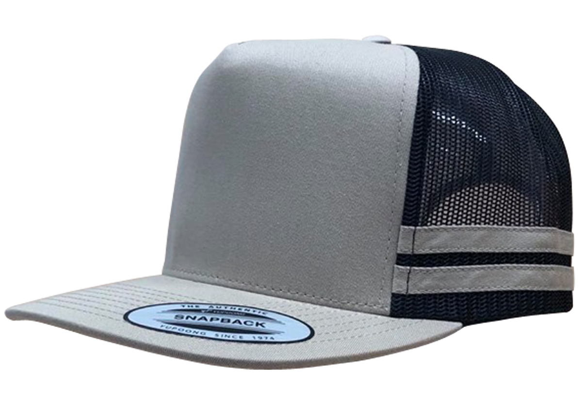 6507 Striped Trucker Cap