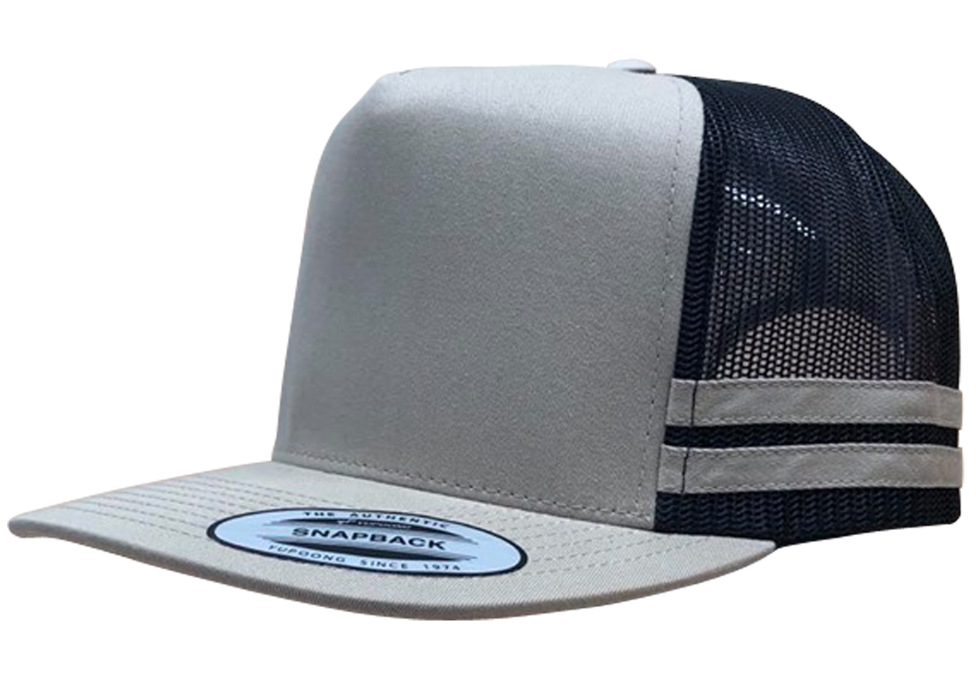 6507 Striped Trucker Cap