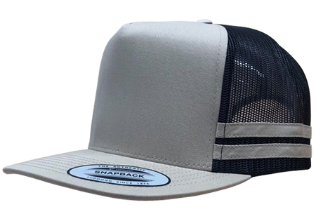 6507 Striped Trucker Cap