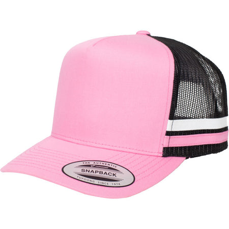 6507 Striped Trucker Cap